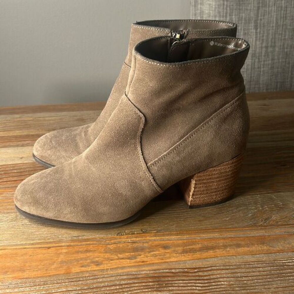 Blondo waterproof suede brown ankle boots outdoor‎ comfort booties
